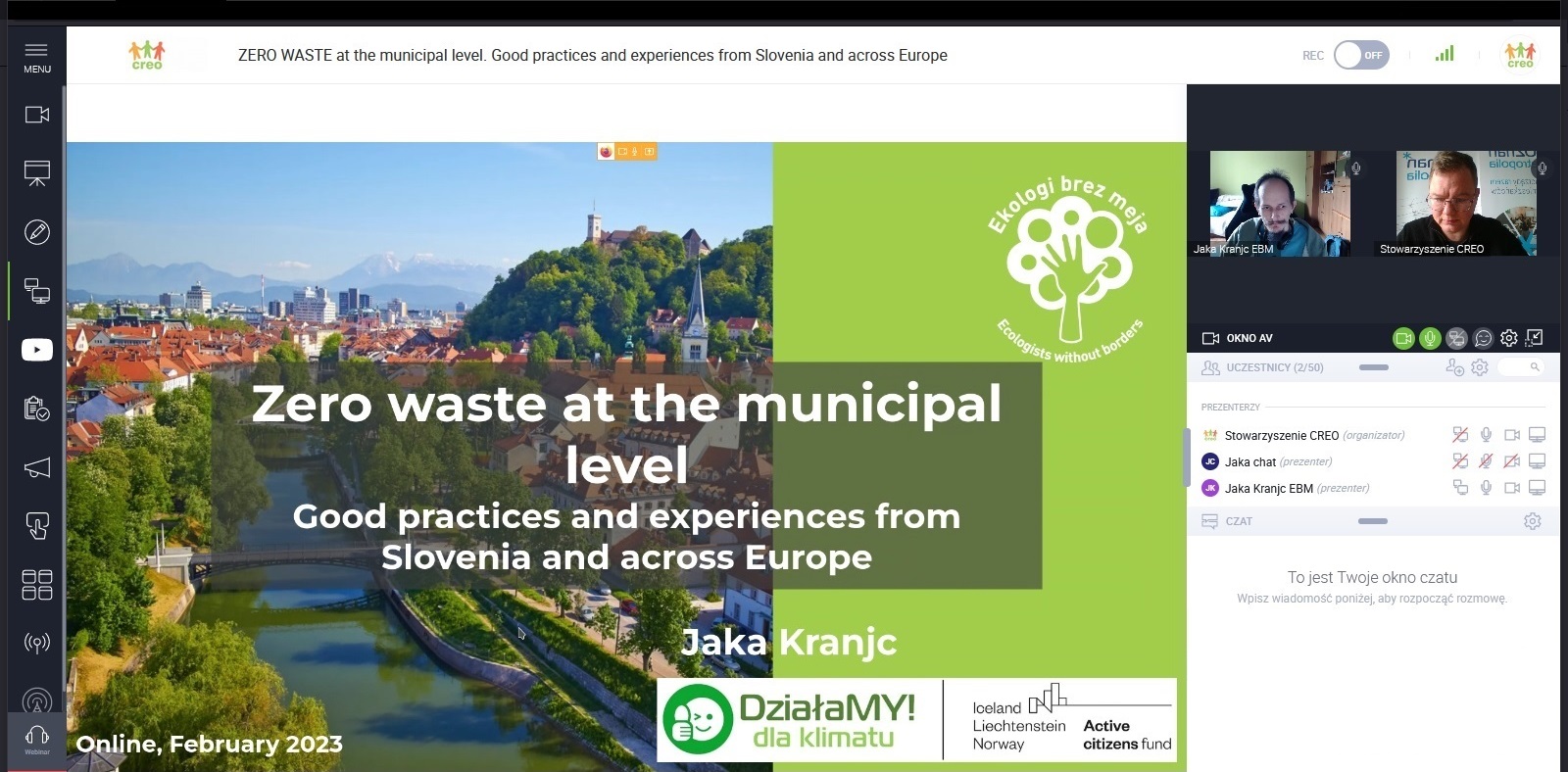 Nagranie z webinarium na temat ZERO WASTE