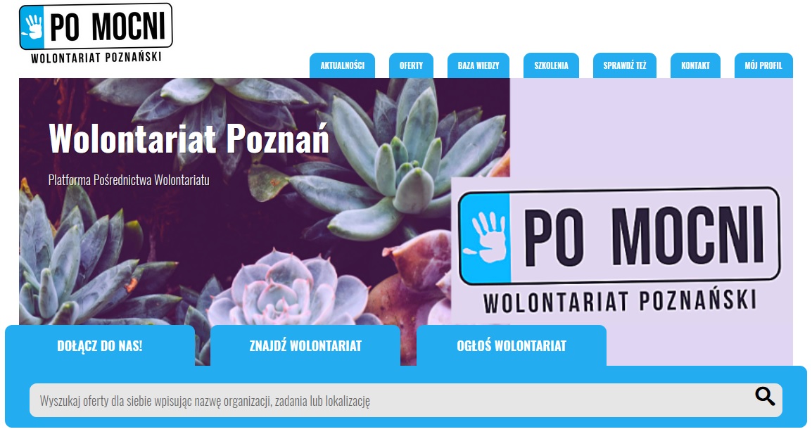 Nowy portal dla wolontariuszy pomocni-poznan.pl