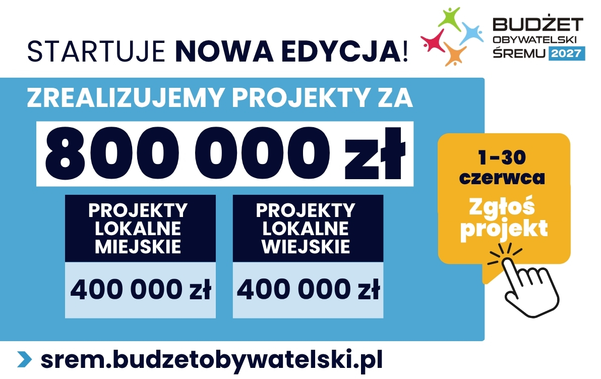 Informacja o zasadach Budżetu Obywatelskiego Śremu 2027