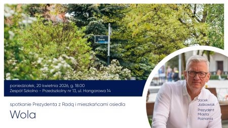 Spotkanie Prezydenta Poznania z mieszkańcami Osiedla Wola